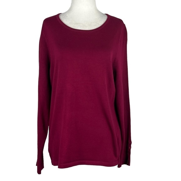 Chico's LONG SLEEVED CREW NECK SWEATER - Picture 1 of 15